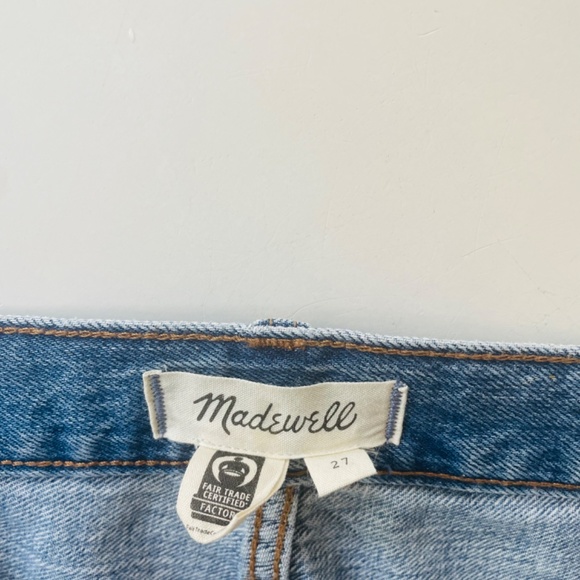 Madewell  Sz 27 Rigid Denim A-Line Mini Skirt in Lakeline Wash: Eco Edition - Picture 4 of 6